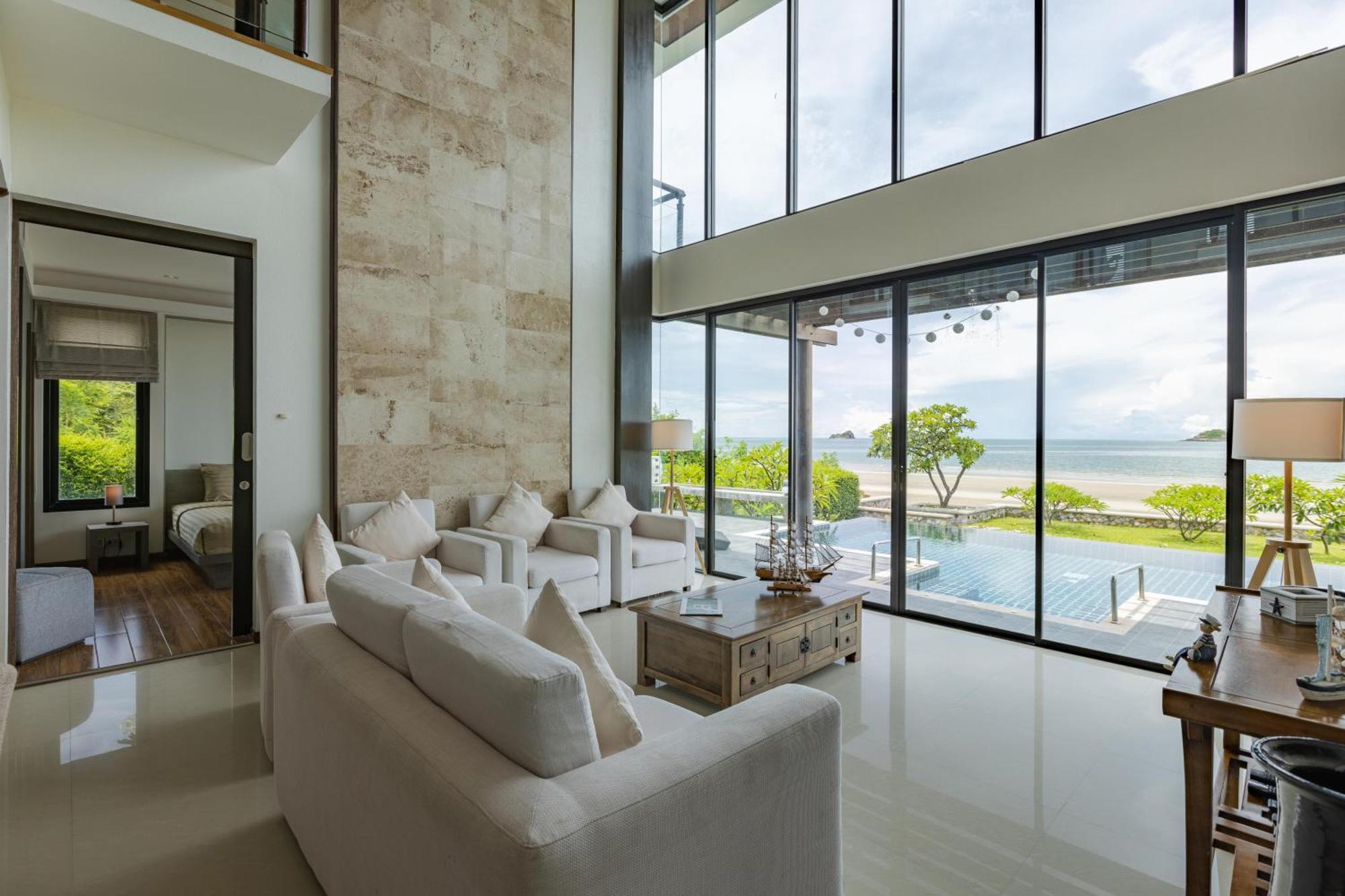 Beachfront Modern 4 Bedroom Pool Villa - Rv Hua Hin Luaran gambar