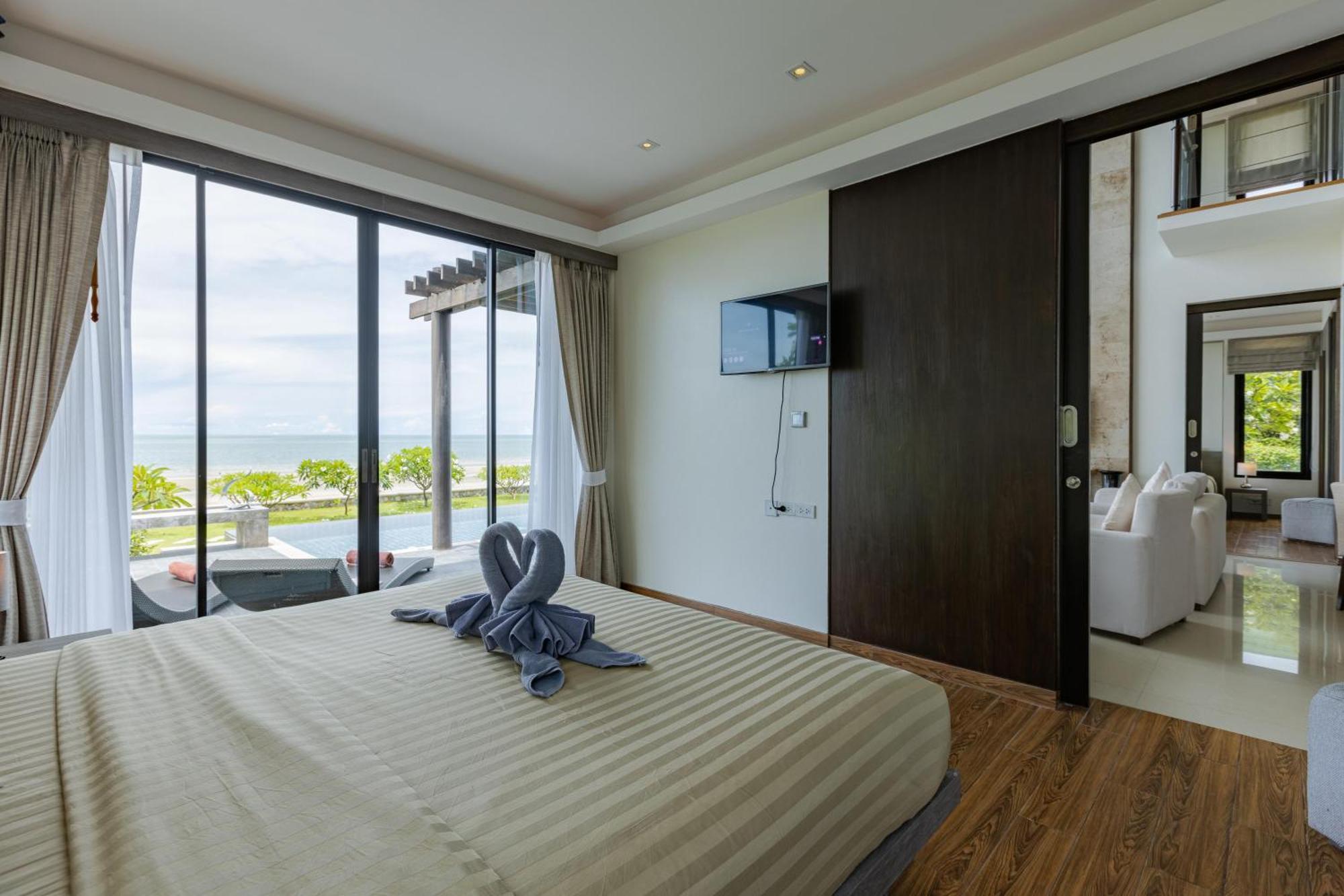 Beachfront Modern 4 Bedroom Pool Villa - Rv Hua Hin Luaran gambar
